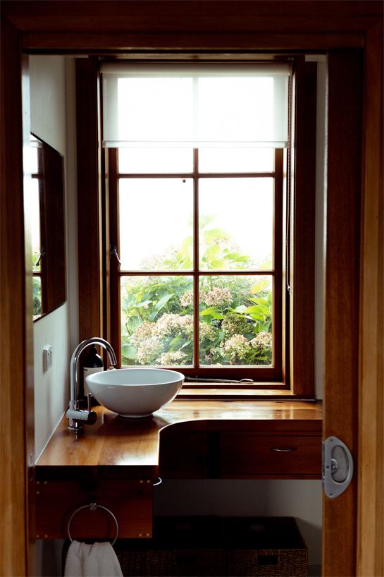Shepherd's Cottage bathroom window view